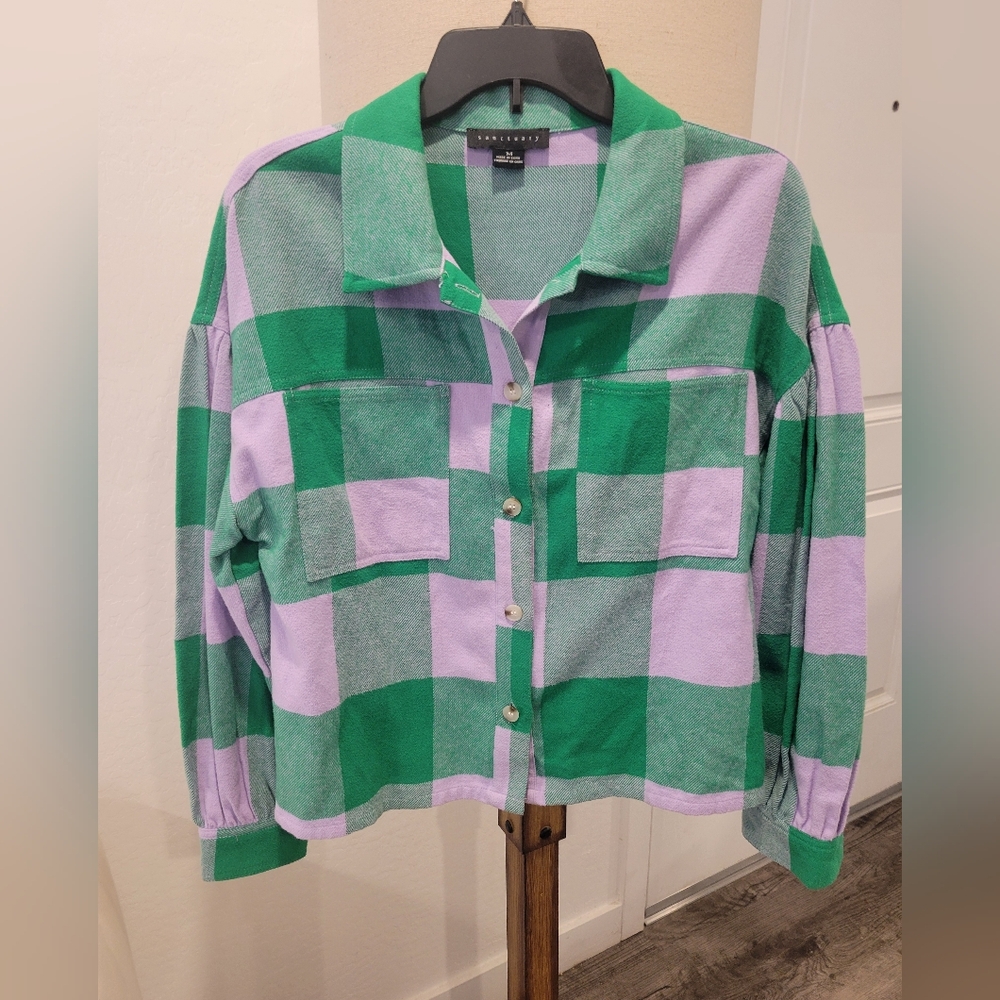 Sanctuary Green and Purple Camisole Top